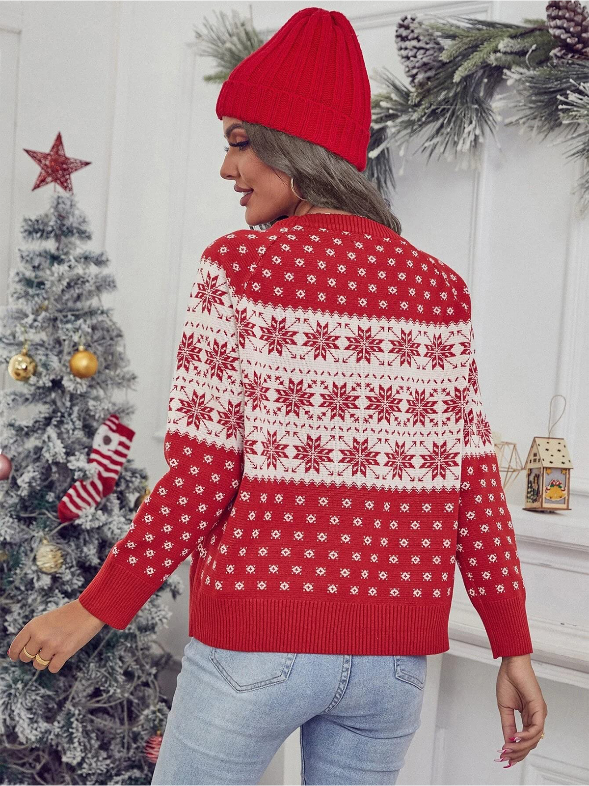 Christmas-Snowflake-Knit-Red-2