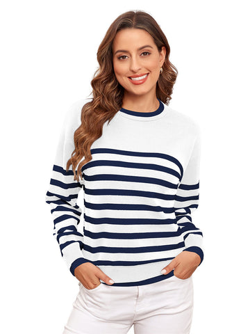 ZAFUL Women's Round Neck Tops Long Sleeve Shirts Going Out Tops