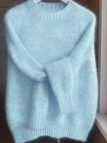 Mohair Raglan Sleeve Sweater