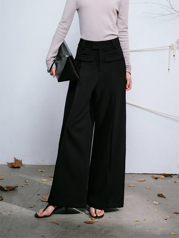 High-Waisted Wide-Leg Pants