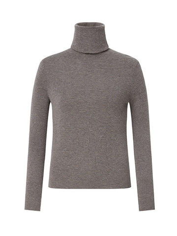 Turtleneck Fitted Cashmere Sweater