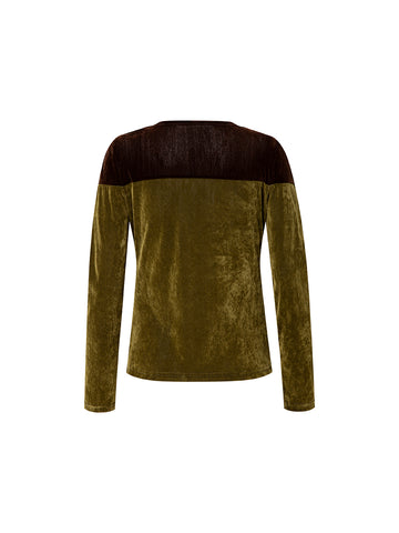 Velvet Contrast Top