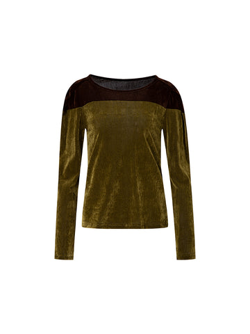 Velvet Contrast Top