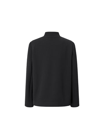 Black Stand Collar Jacket