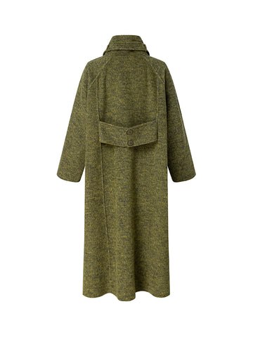 Simple Style Stand Collar Double-Sided Woolen Coat