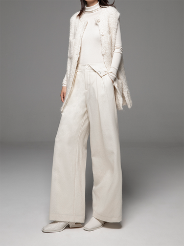 Women's Wool Wide Leg Pants