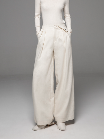 Women's Wool Wide Leg Pants