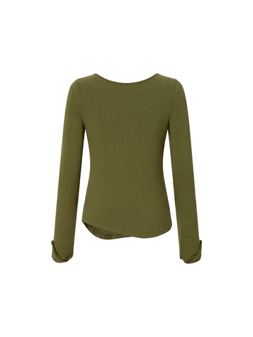 Women's Pea Neck Slim Top