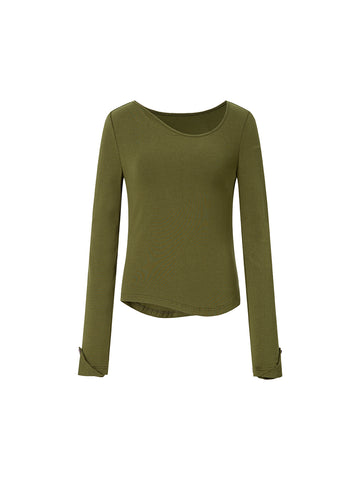 Women's Pea Neck Slim Top