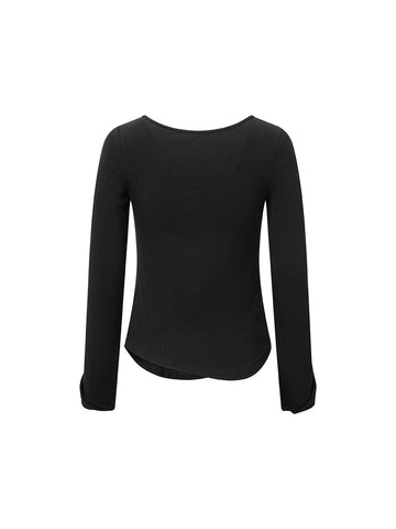 Women's Pea Neck Slim Top