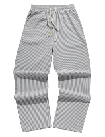 Zaful Mens Color Block Striped Relaxed Fit Sports Skater Pants with Pockets-AMZ