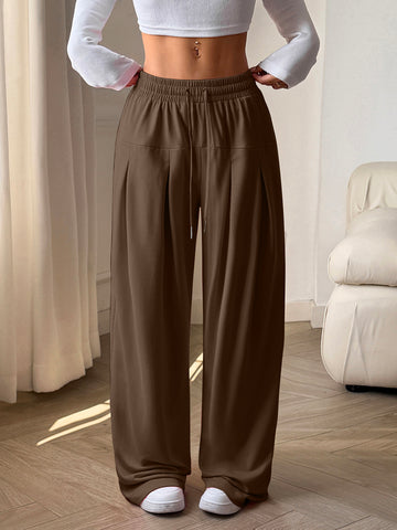 ZAFUL Womens Wide Leg Sweatpants Baggy Lounge Travel Pants Spring Fashion Joggers Winter Clothes Outfits