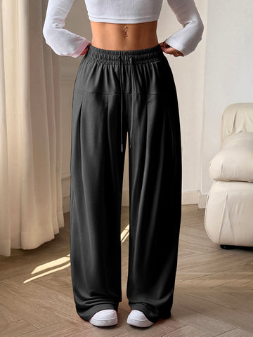 ZAFUL Womens Wide Leg Sweatpants Baggy Lounge Travel Pants Spring Fashion Joggers Winter Clothes Outfits