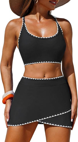 Color Block Bikini Set