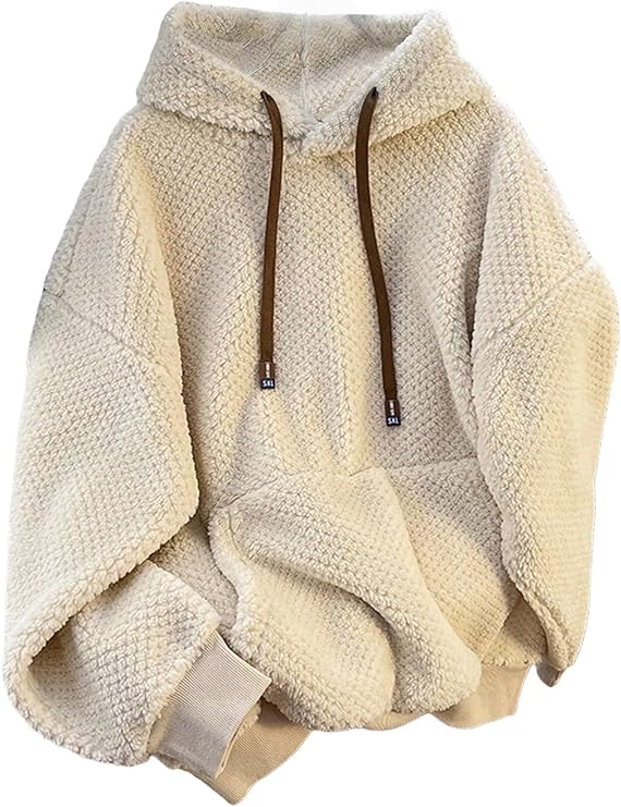 Loose Fit Hooded Long Sleeve Sweatshirt