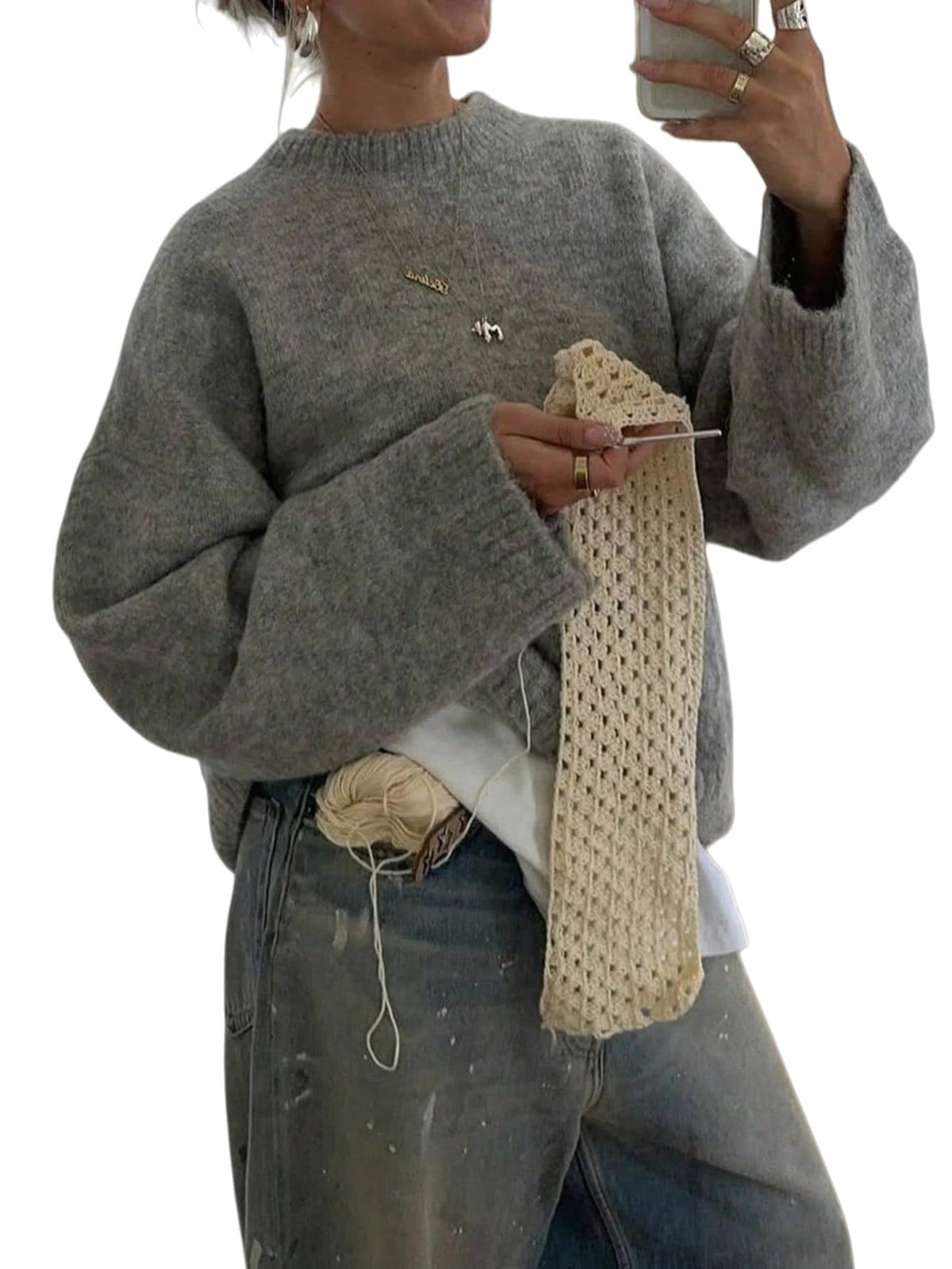 Vintage Crew Neck Sweater