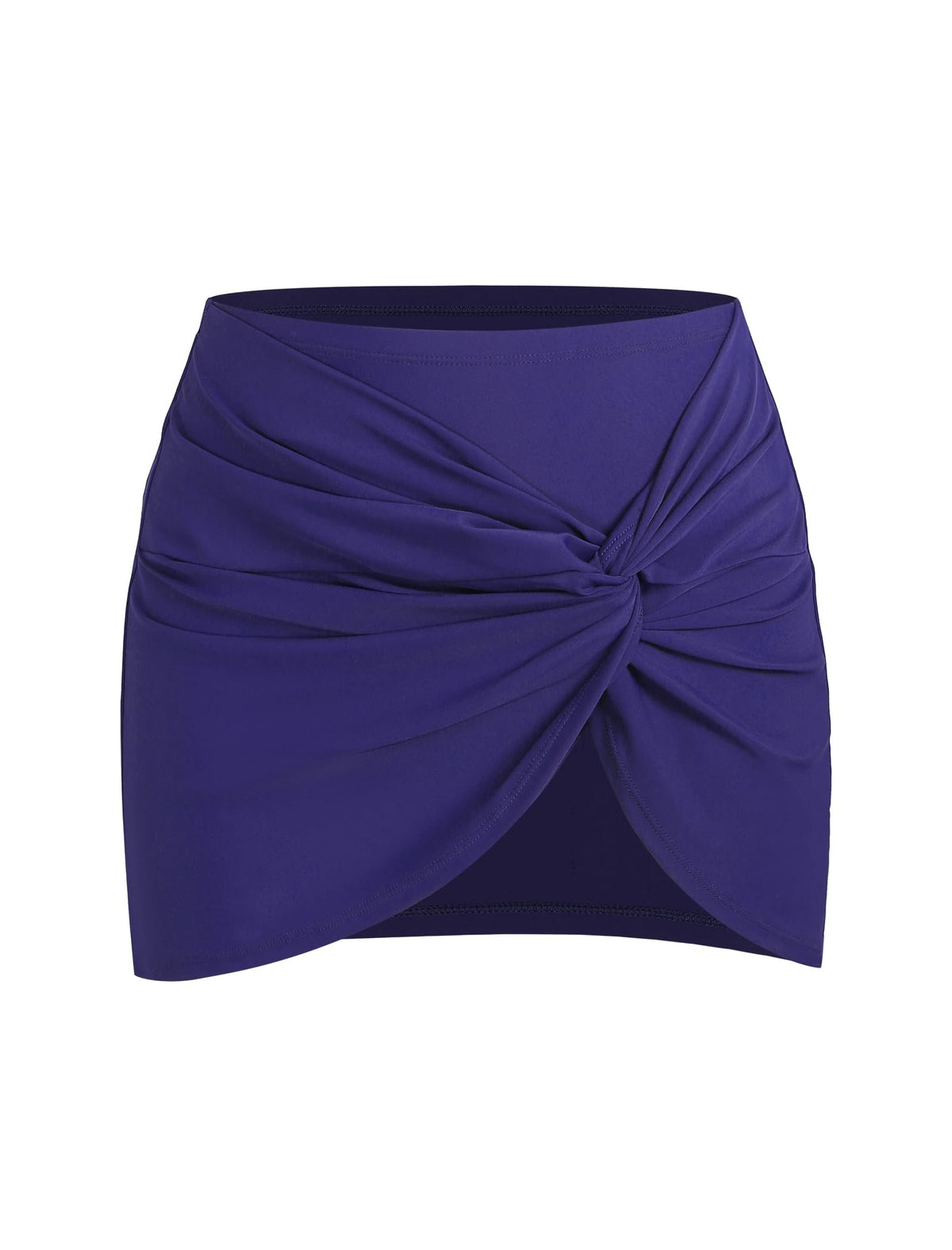 ZAFUL Womens Swim Skirt Twist Bathing Suit Skirt with Build-in Brief