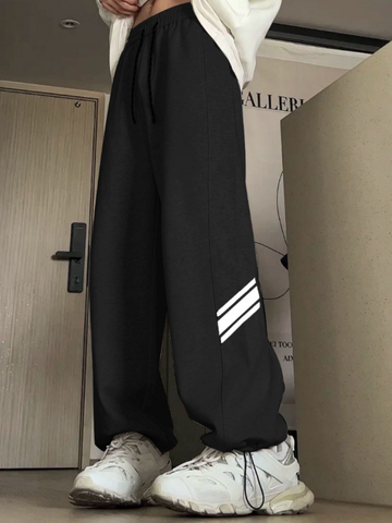 ZAFUL Grey Men's Baggy Pants Men's Parachute Sweatpants Unisex Street Y2K Pants Lounge Pants