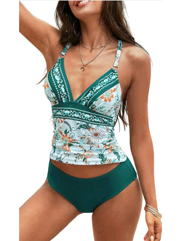 ZAFUL Women's Tankini Sets Two Piece Swimsuit-AMZ