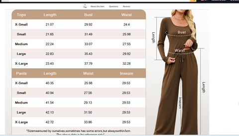 ZAFUL Women's 2 Piece Fall Outfits Set - Long Sleeve Top & Wide Leg Tracksuits