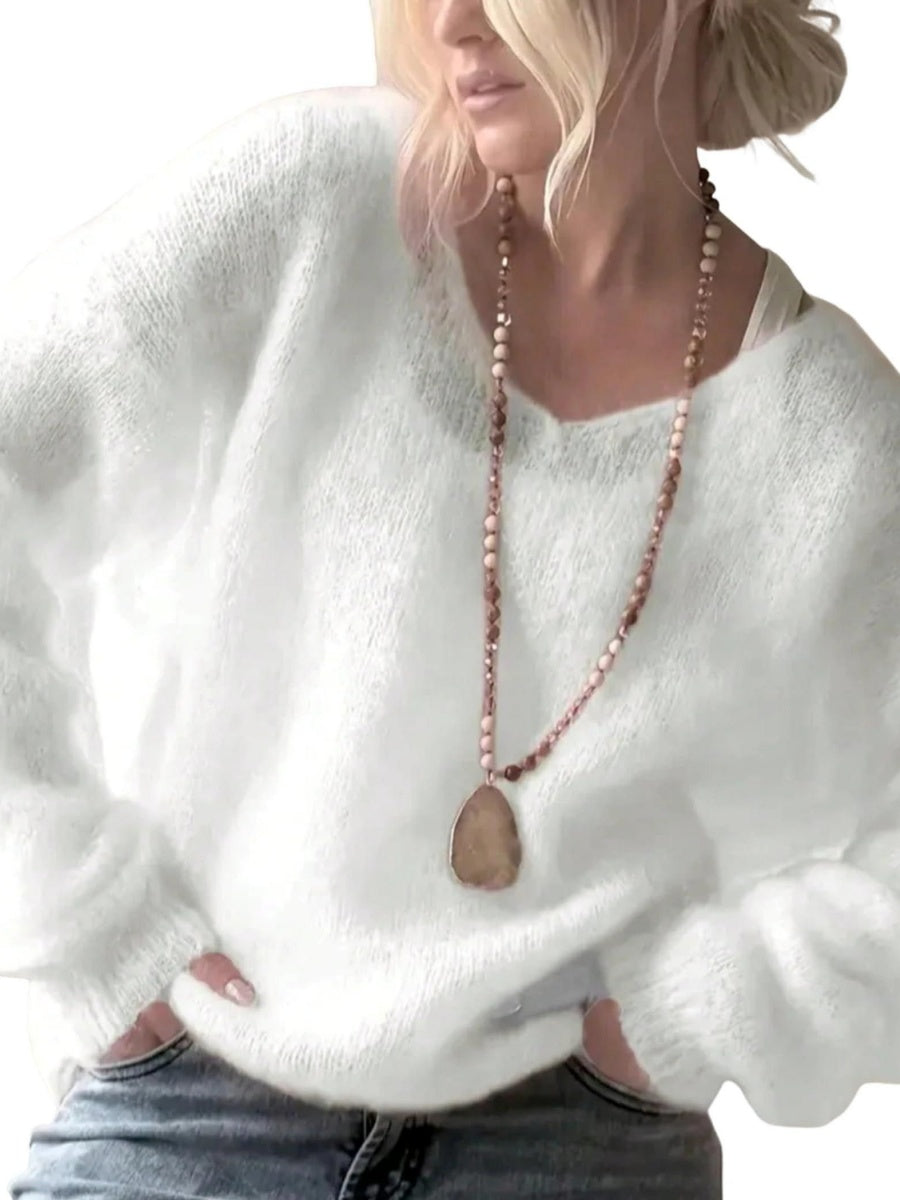 Oversized V-Neck Sweater